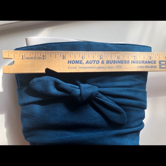 🆕 Size 8WW Comfortview mid calf boot teal suede - Picture 8 of 11